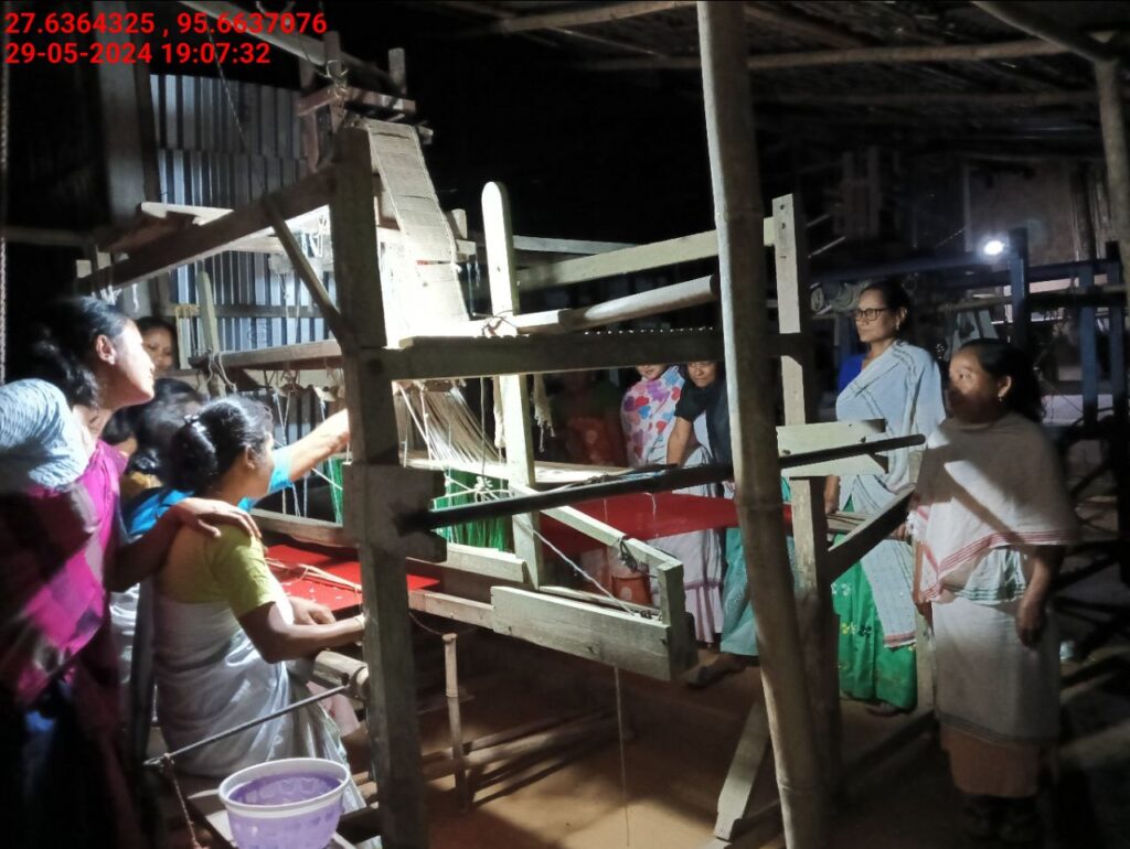 Handloom Weaver (Frame Loom) training at IIE Incubation Centre, Kakopothar, batch 21125, 29-05-2024