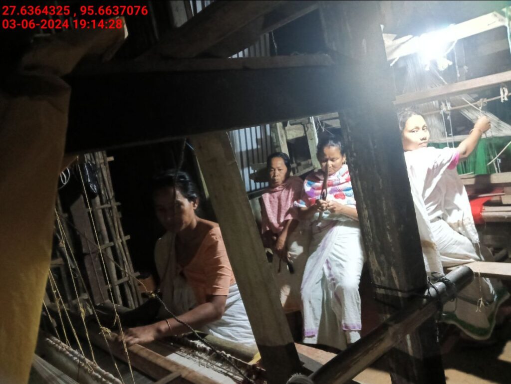 Handloom Weaver (Frame Loom) training at IIE Incubation Centre, Kakopothar, batch 21125, 03-06-2024