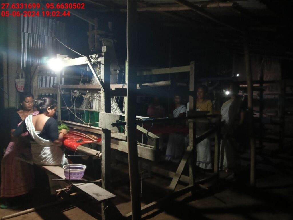 Handloom Weaver (Frame Loom) training at IIE Incubation Centre, Kakopothar, batch 21125, 05-06-2024
