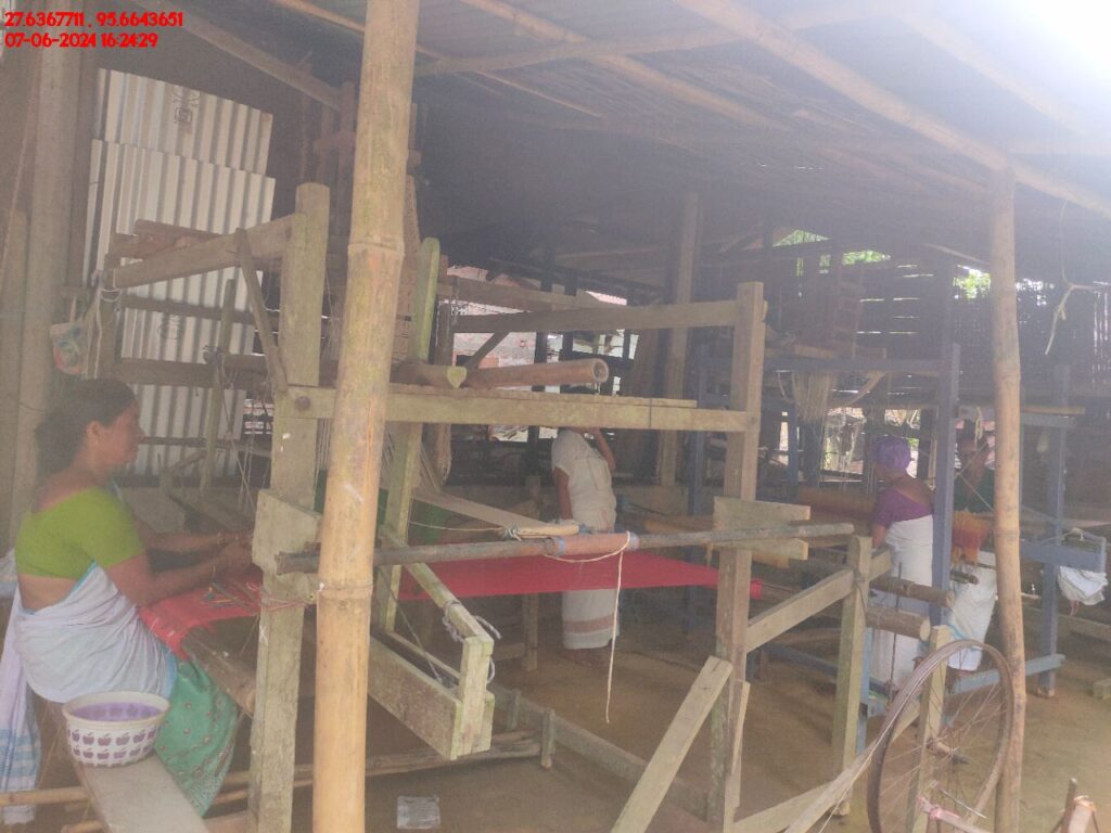 Handloom Weaver (Frame Loom) training at IIE Incubation Centre, Kakopothar, batch 21125, 07-06-2024