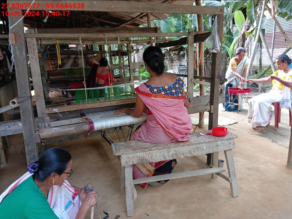Handloom Weaver (Frame Loom) training at IIE Incubation Centre, Kakopothar, batch 21125, 10-06-2024