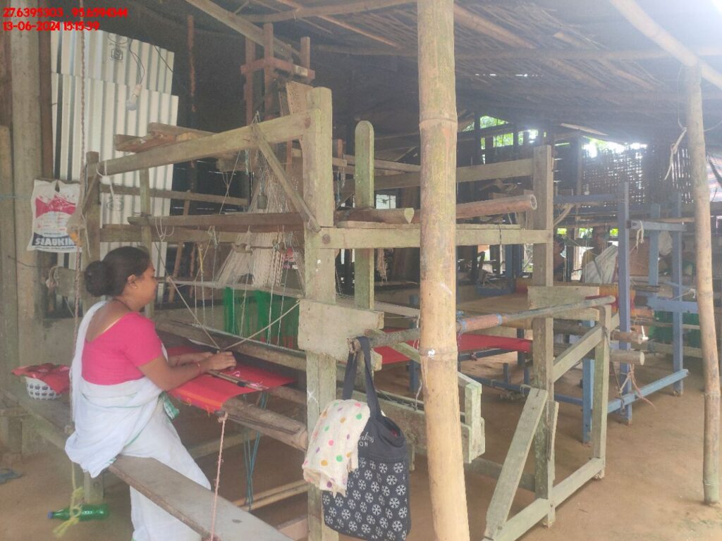 Handloom Weaver (Frame Loom) training at IIE Incubation Centre, Kakopothar, batch 21125, 13-06-2024