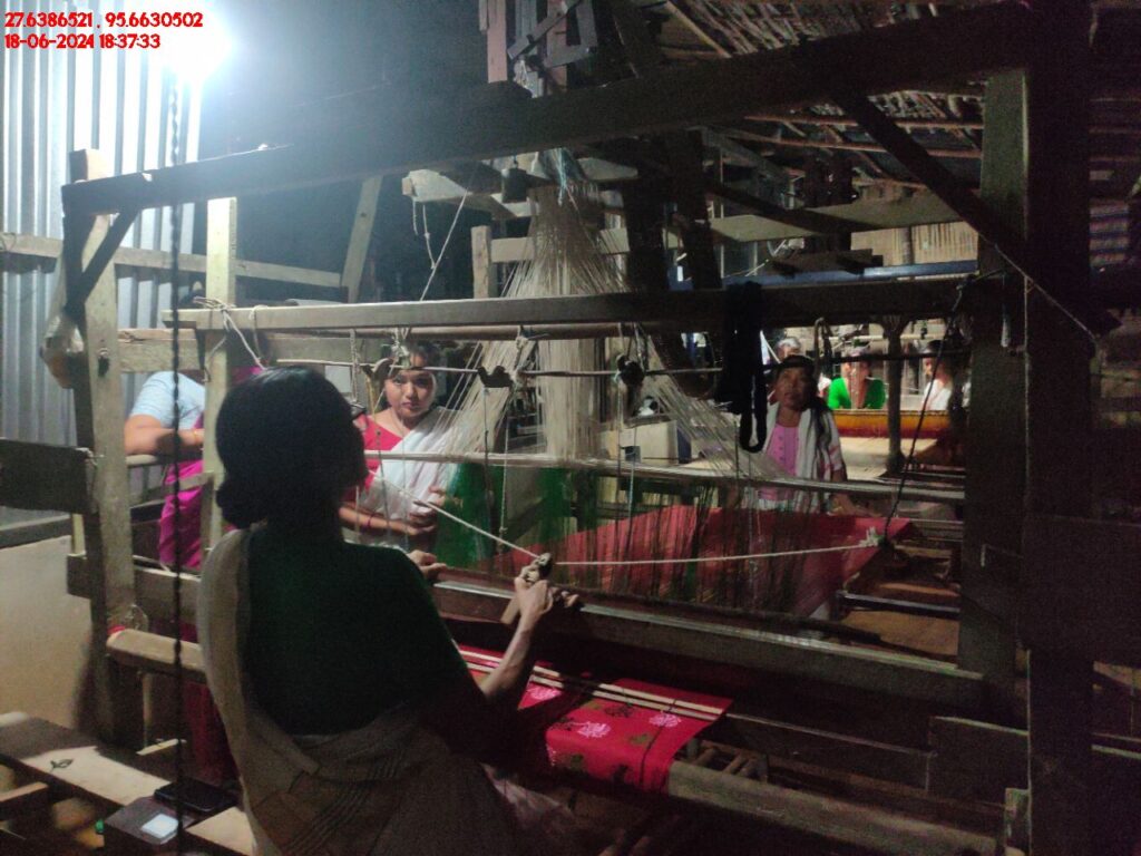 Handloom Weaver (Frame Loom) training at IIE Incubation Centre, Kakopothar, batch 21125, 18-06-2024