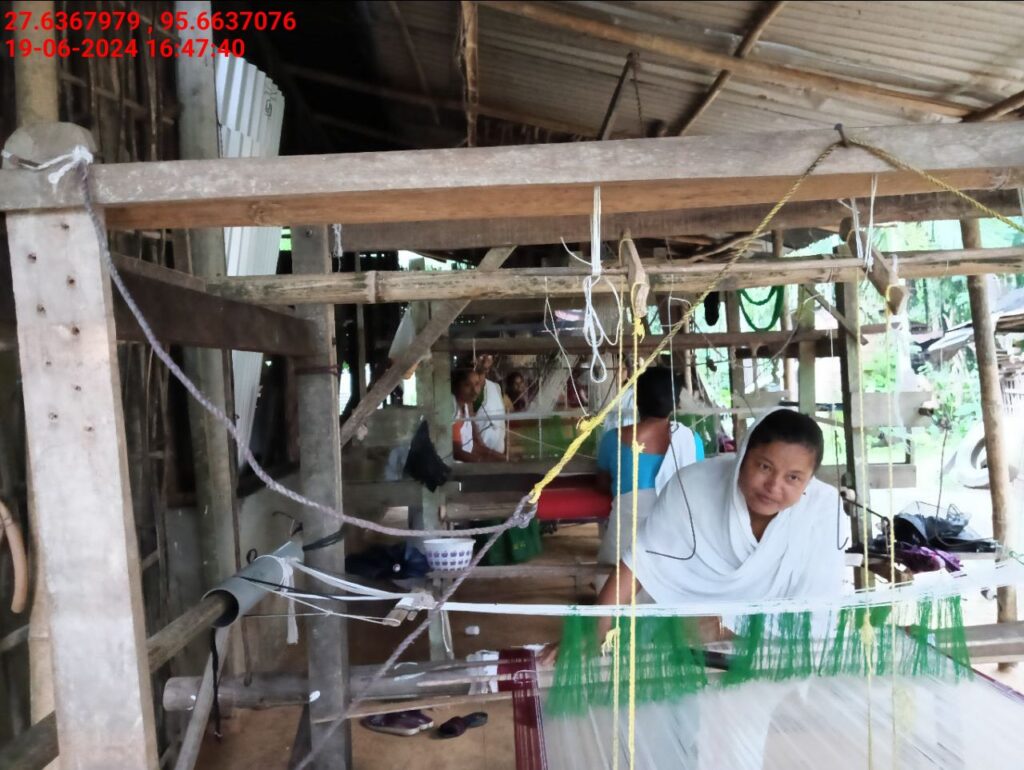 Handloom Weaver (Frame Loom) training at IIE Incubation Centre, Kakopothar, batch 21125, 19-06-2024