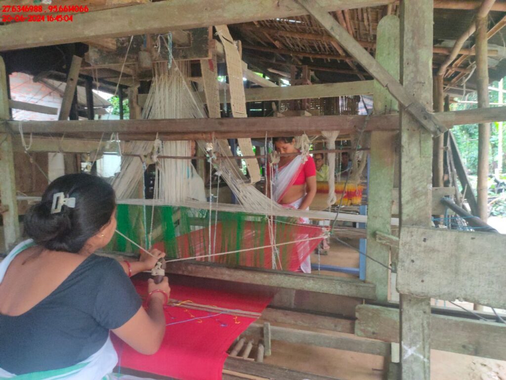 Handloom Weaver (Frame Loom) training at IIE Incubation Centre, Kakopothar, batch 21125, 20-06-2024