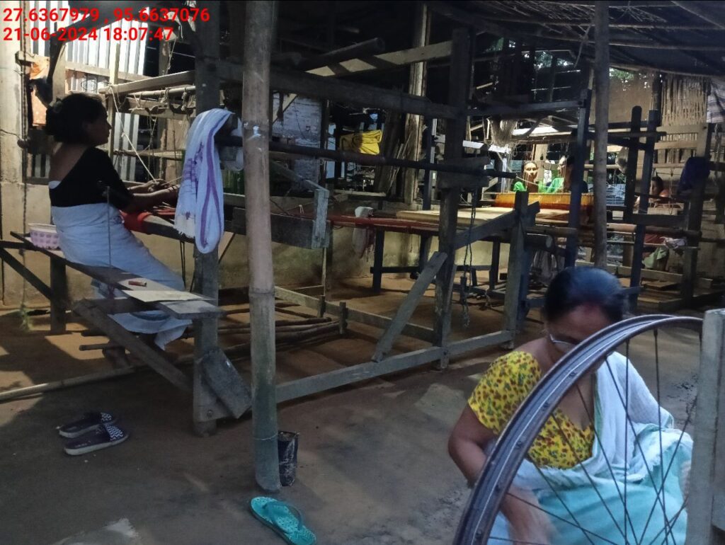 Handloom Weaver (Frame Loom) training at IIE Incubation Centre, Kakopothar, batch 21125, 21-06-2024