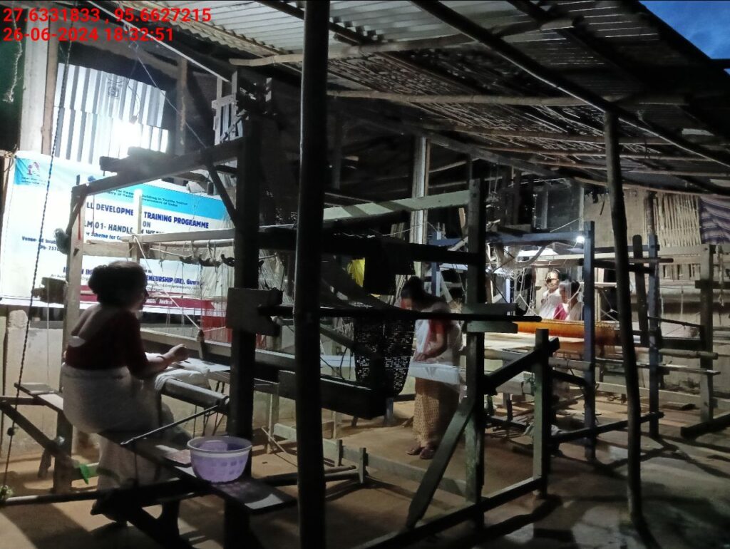 Handloom Weaver (Frame Loom) training at IIE Incubation Centre, Kakopothar, batch 21125, 26-06-2024