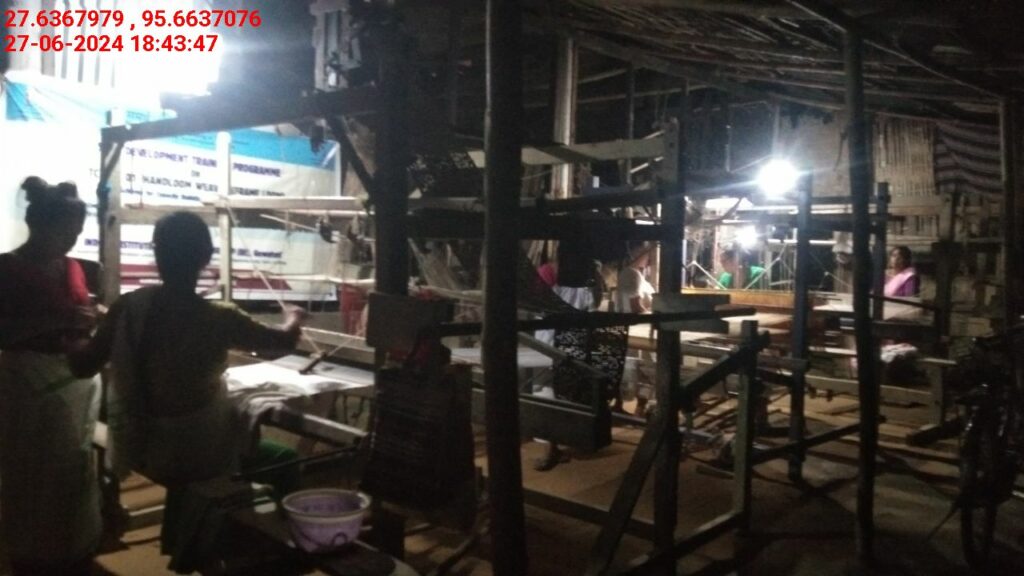 Handloom Weaver (Frame Loom) training at IIE Incubation Centre, Kakopothar, batch 21125, 27-06-2024