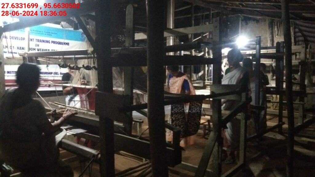 Handloom Weaver (Frame Loom) training at IIE Incubation Centre, Kakopothar, batch 21125, 28-06-2024