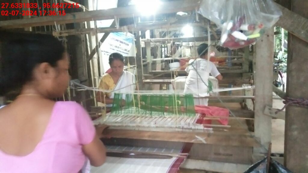 Handloom Weaver (Frame Loom) training at IIE Incubation Centre, Kakopothar, batch 21125, 02-07-2024