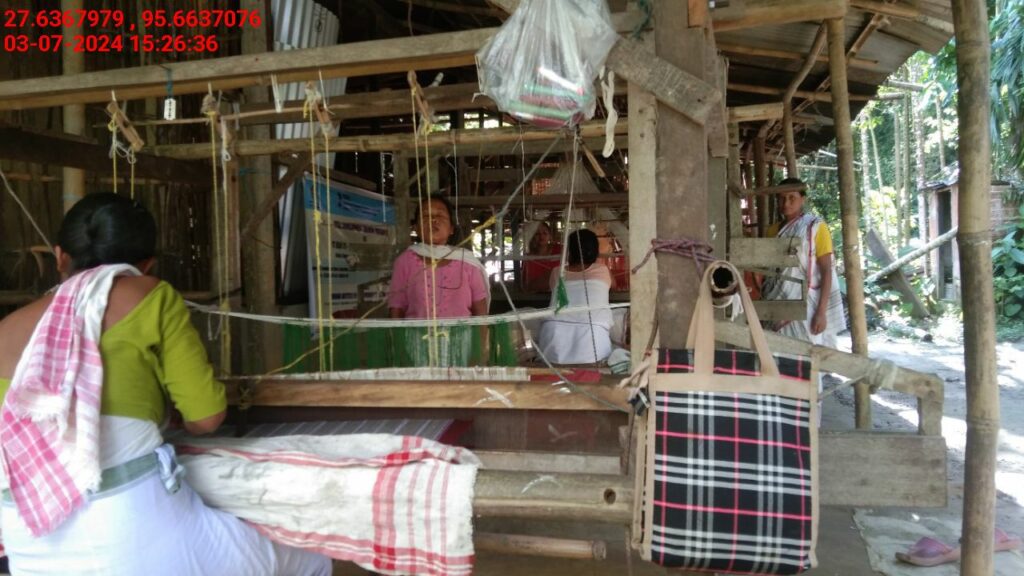 Handloom Weaver (Frame Loom) training at IIE Incubation Centre, Kakopothar, batch 21125, 03-07-2024