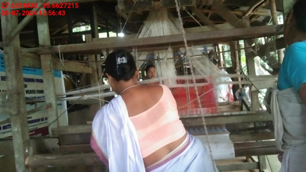 Handloom Weaver (Frame Loom) training at IIE Incubation Centre, Kakopothar, batch 21125, 06-07-2024
