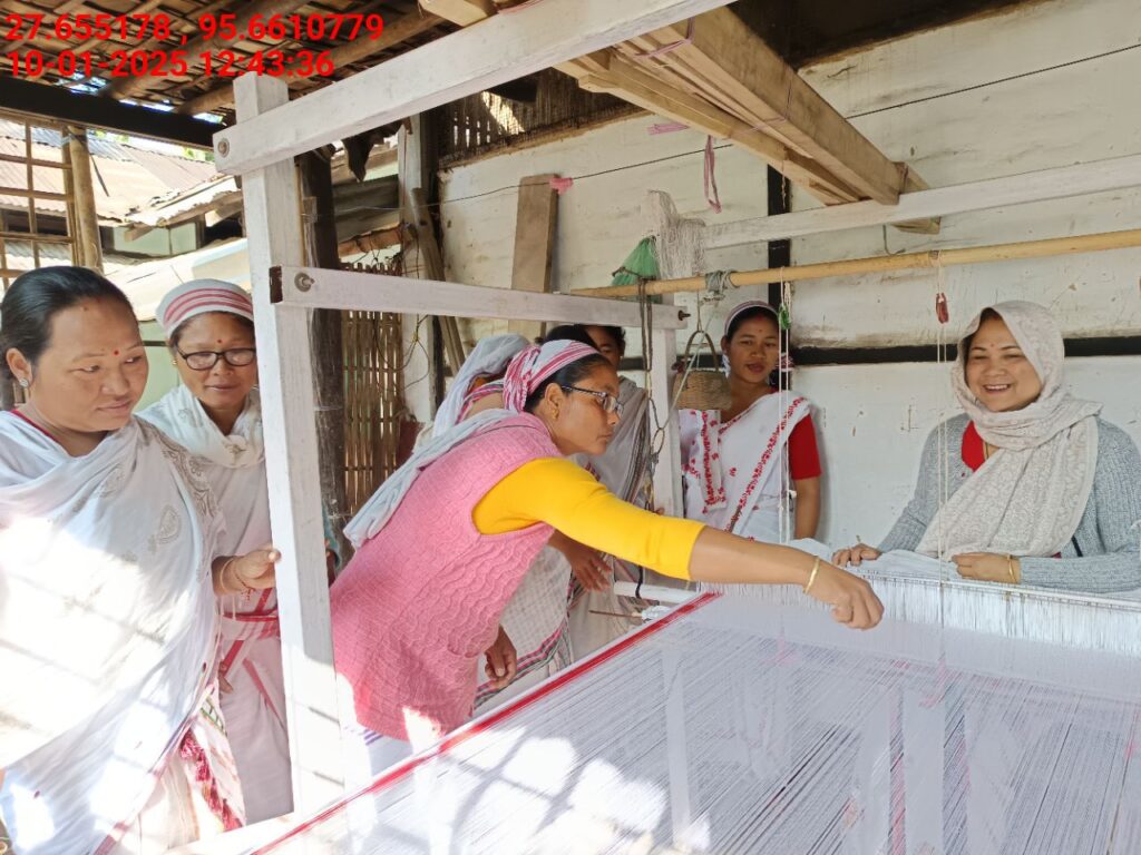 Handloom Weaver (Frame Loom) training at IIE Incubation Centre, Kakopothar, batch 25423, 10-01-2025