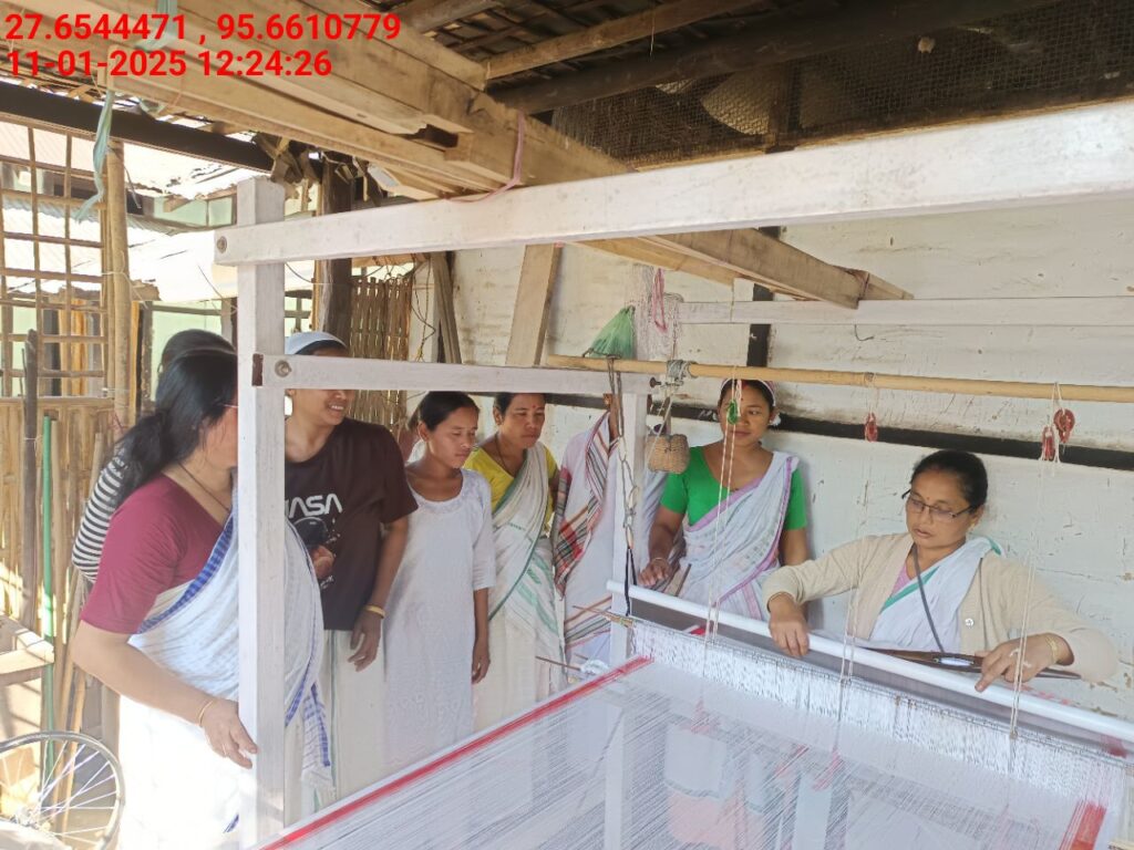 Handloom Weaver (Frame Loom) training at IIE Incubation Centre, Kakopothar, batch 25423, 11-01-2025