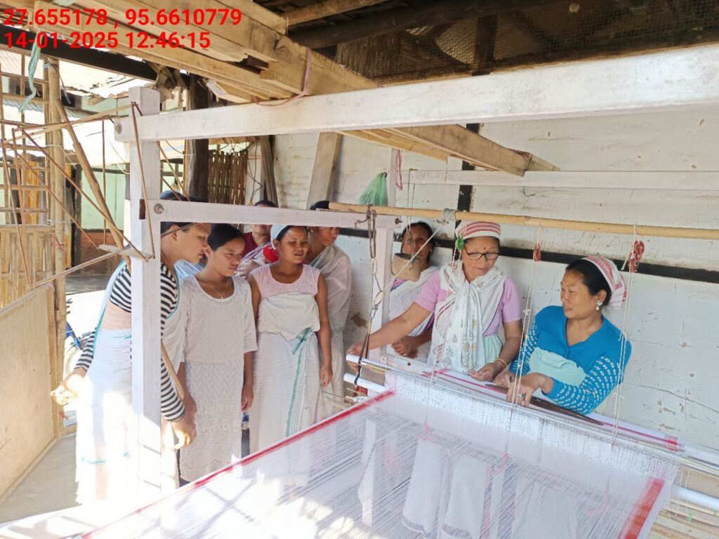 Handloom Weaver (Frame Loom) training at IIE Incubation Centre, Kakopothar, batch 25423, 14-01-2025
