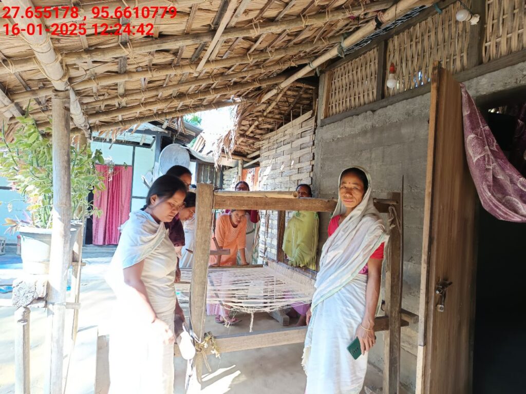 Handloom Weaver (Frame Loom) training at IIE Incubation Centre, Kakopothar, batch 25423, 16-01-2025