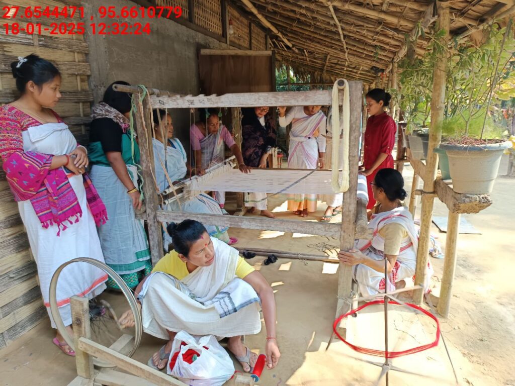 Handloom Weaver (Frame Loom) training at IIE Incubation Centre, Kakopothar, batch 25423, 18-01-2025