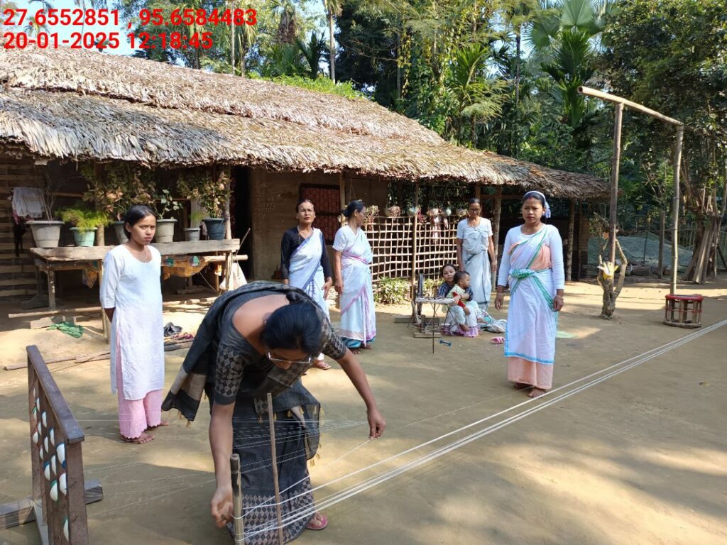 Handloom Weaver (Frame Loom) training at IIE Incubation Centre, Kakopothar, batch 25423, 20-01-2025