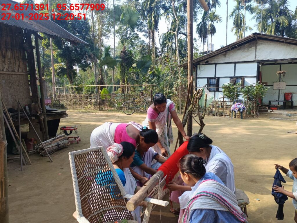 Handloom Weaver (Frame Loom) training at IIE Incubation Centre, Kakopothar, batch 25423, 27-01-2025