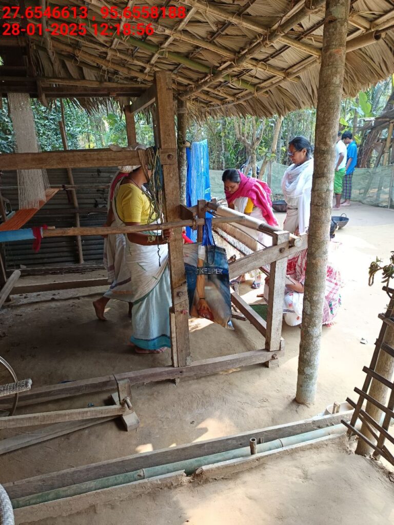 Handloom Weaver (Frame Loom) training at IIE Incubation Centre, Kakopothar, batch 25423, 28-01-2025