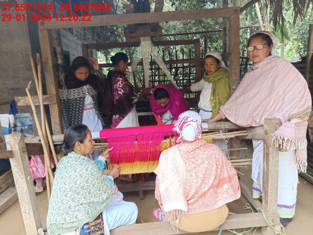 Handloom Weaver (Frame Loom) training at IIE Incubation Centre, Kakopothar, batch 25423, 29-01-2025