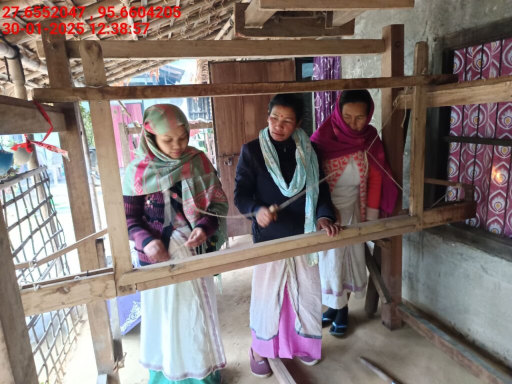 Handloom Weaver (Frame Loom) training at IIE Incubation Centre, Kakopothar, batch 25423, 30-01-2025