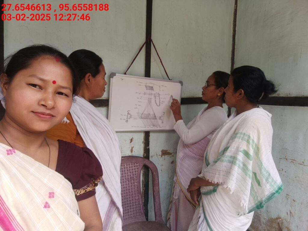 Handloom Weaver (Frame Loom) training at IIE Incubation Centre, Kakopothar, batch 25423, 03-02-2025