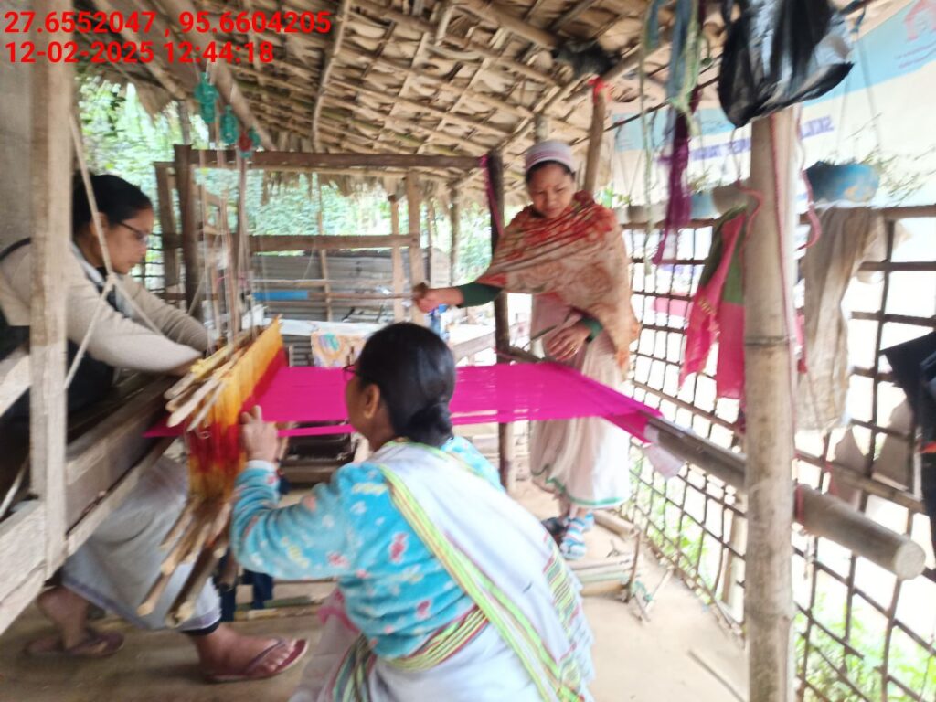 Handloom Weaver (Frame Loom) training at IIE Incubation Centre, Kakopothar, batch 25423, 12-02-2025