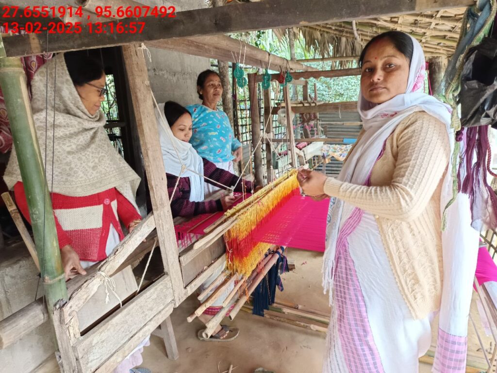 Handloom Weaver (Frame Loom) training at IIE Incubation Centre, Kakopothar, batch 25423, 13-02-2025