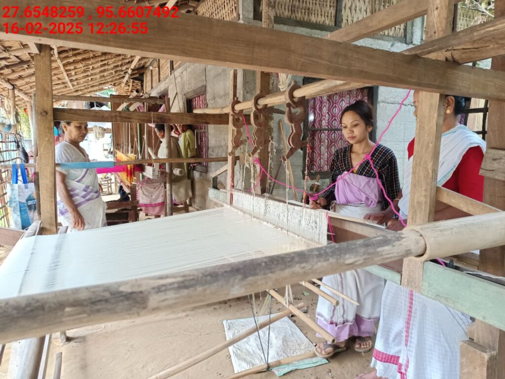 Handloom Weaver (Frame Loom) training at IIE Incubation Centre, Kakopothar, batch 25423, 16-02-2025