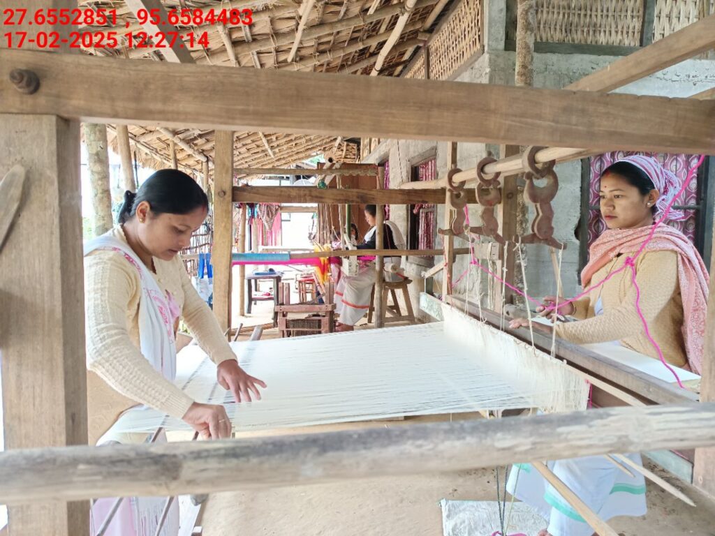 Handloom Weaver (Frame Loom) training at IIE Incubation Centre, Kakopothar, batch 25423, 17-02-2025