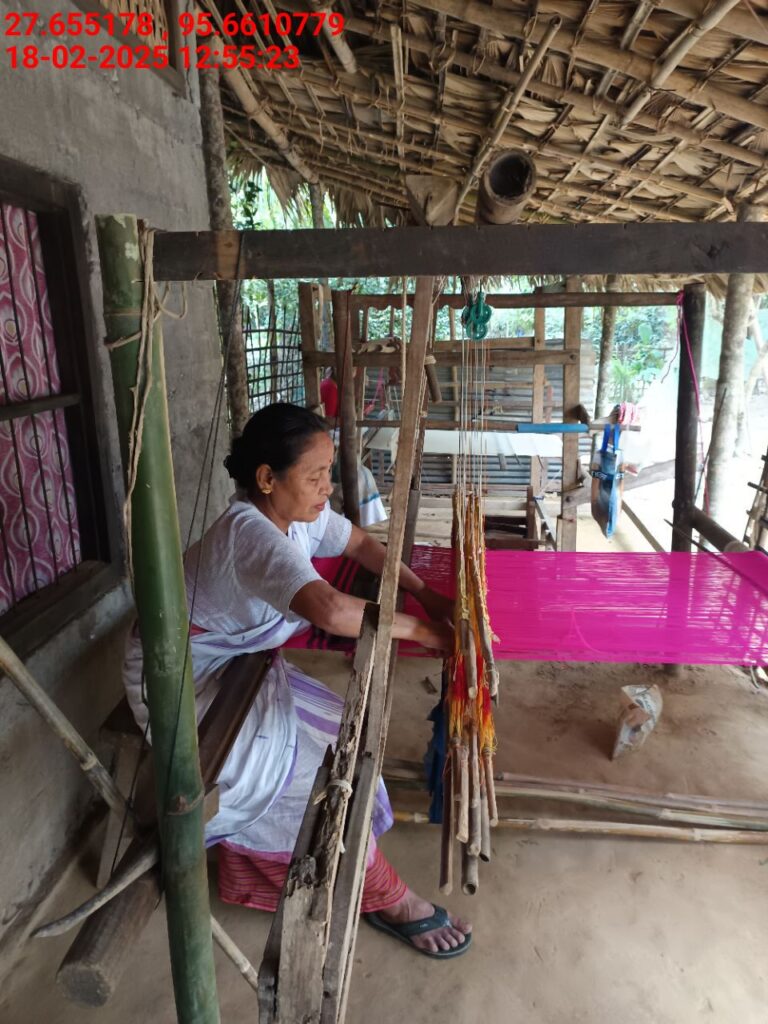 Handloom Weaver (Frame Loom) training at IIE Incubation Centre, Kakopothar, batch 25423, 18-02-2025