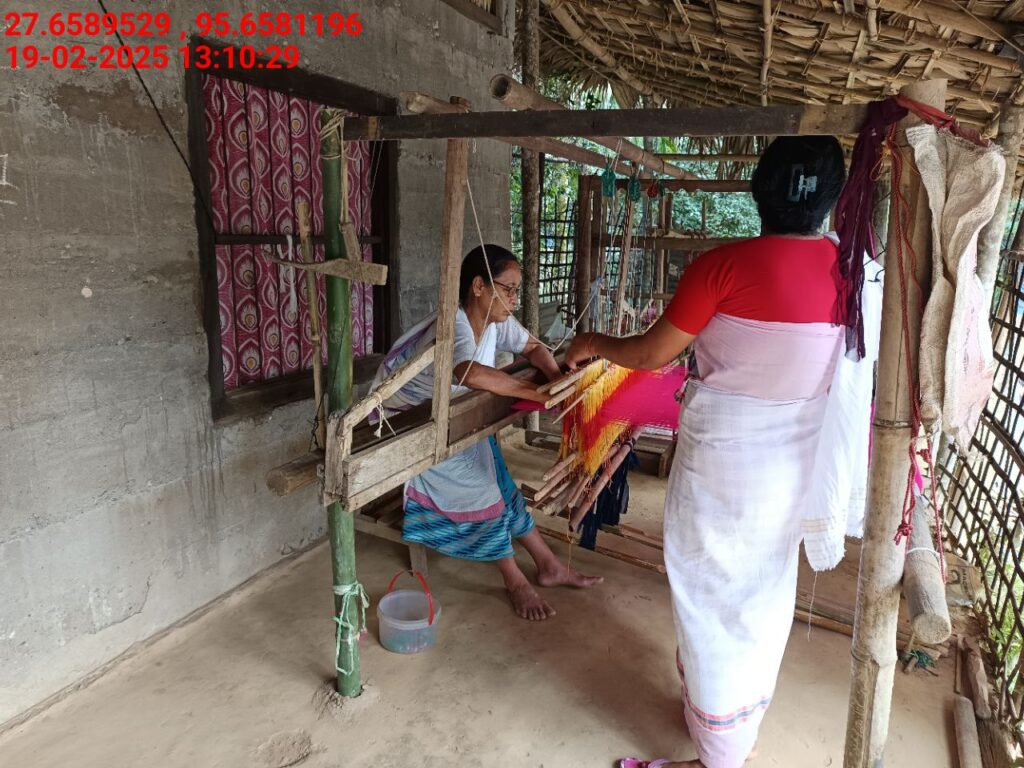 Handloom Weaver (Frame Loom) training at IIE Incubation Centre, Kakopothar, batch 25423, 19-02-2025