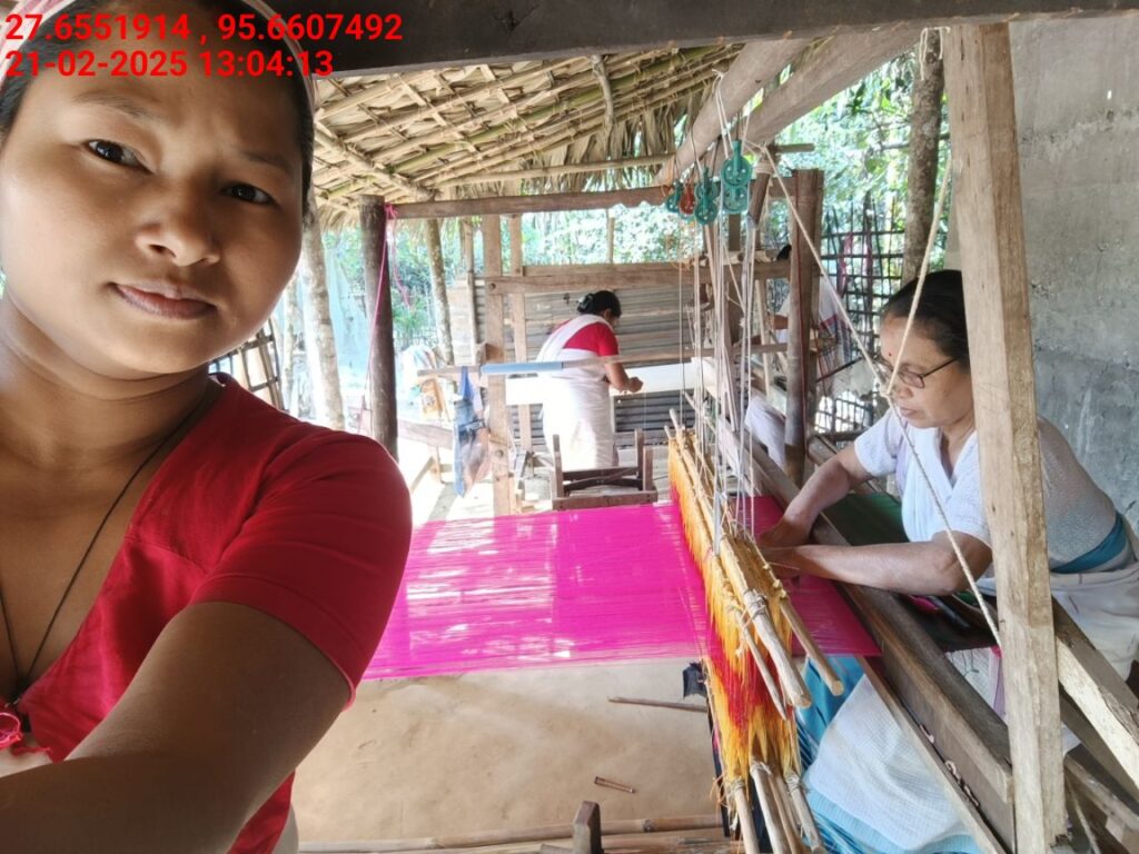 Handloom Weaver (Frame Loom) training at IIE Incubation Centre, Kakopothar, batch 25423, 21-02-2025