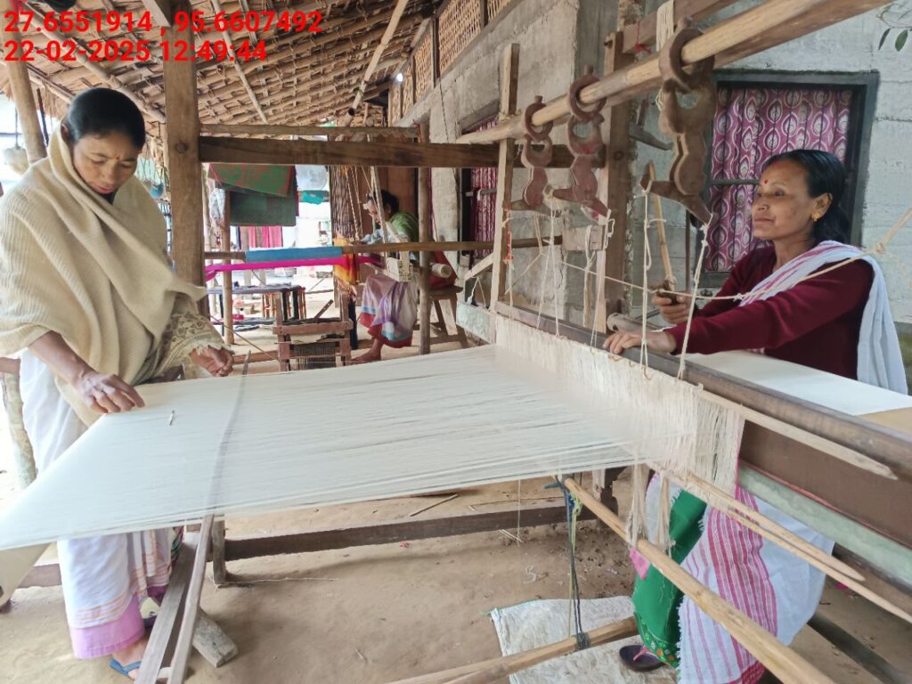 Handloom Weaver (Frame Loom) training at IIE Incubation Centre, Kakopothar, batch 25423, 22-02-2025