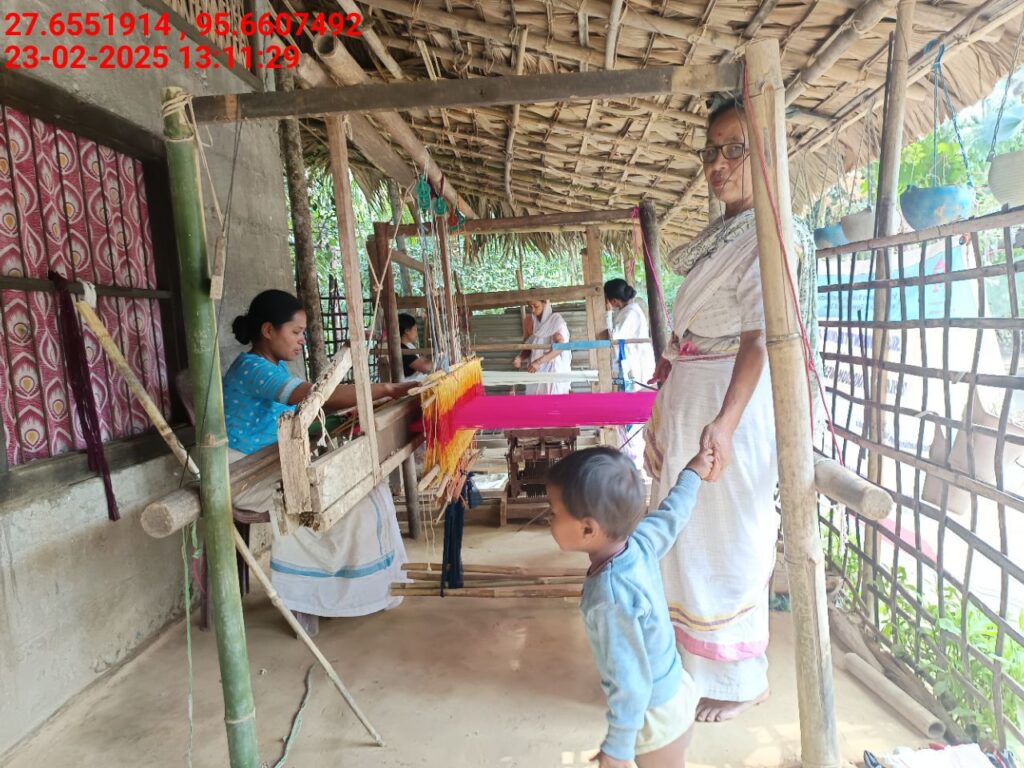 Handloom Weaver (Frame Loom) training at IIE Incubation Centre, Kakopothar, batch 25423, 23-02-2025