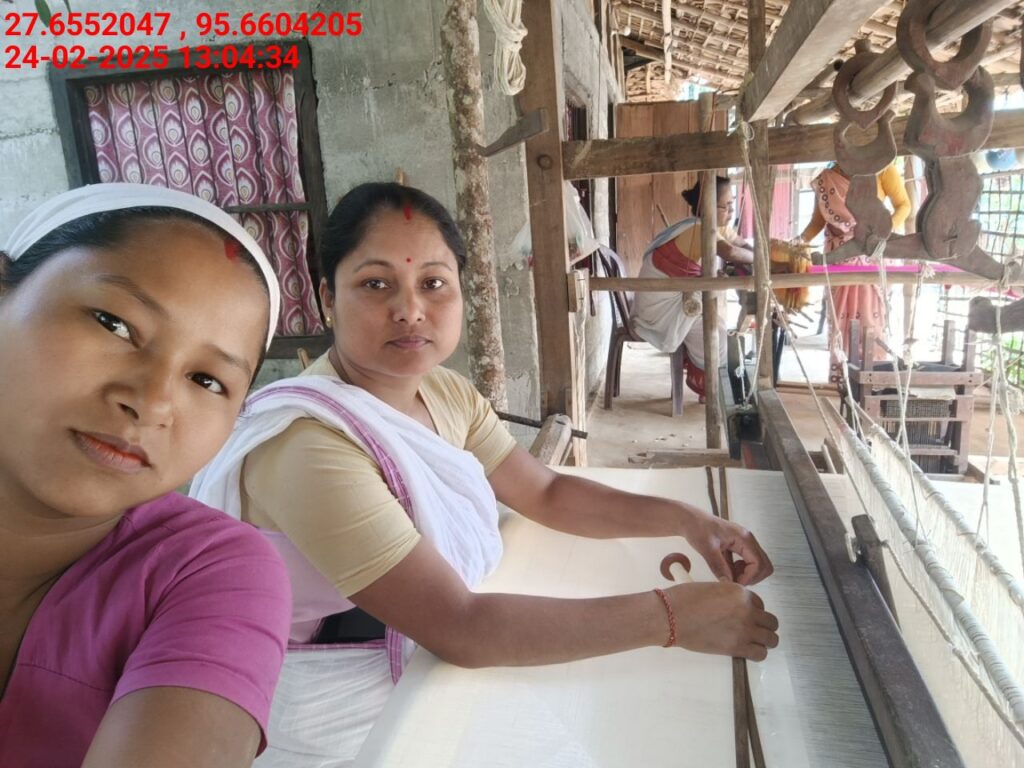 Handloom Weaver (Frame Loom) training at IIE Incubation Centre, Kakopothar, batch 25423, 24-02-2025