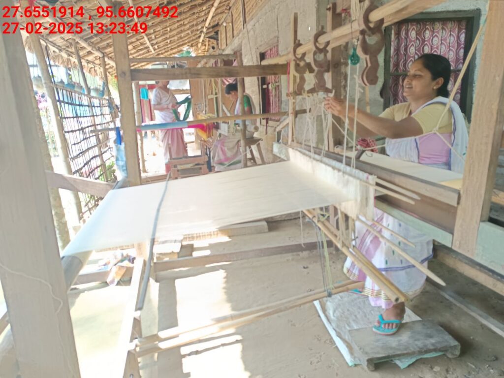 Handloom Weaver (Frame Loom) training at IIE Incubation Centre, Kakopothar, batch 25423, 27-02-2025