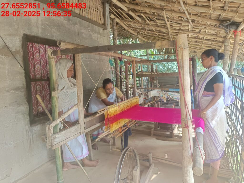 Handloom Weaver (Frame Loom) training at IIE Incubation Centre, Kakopothar, batch 25423, 28-02-2025