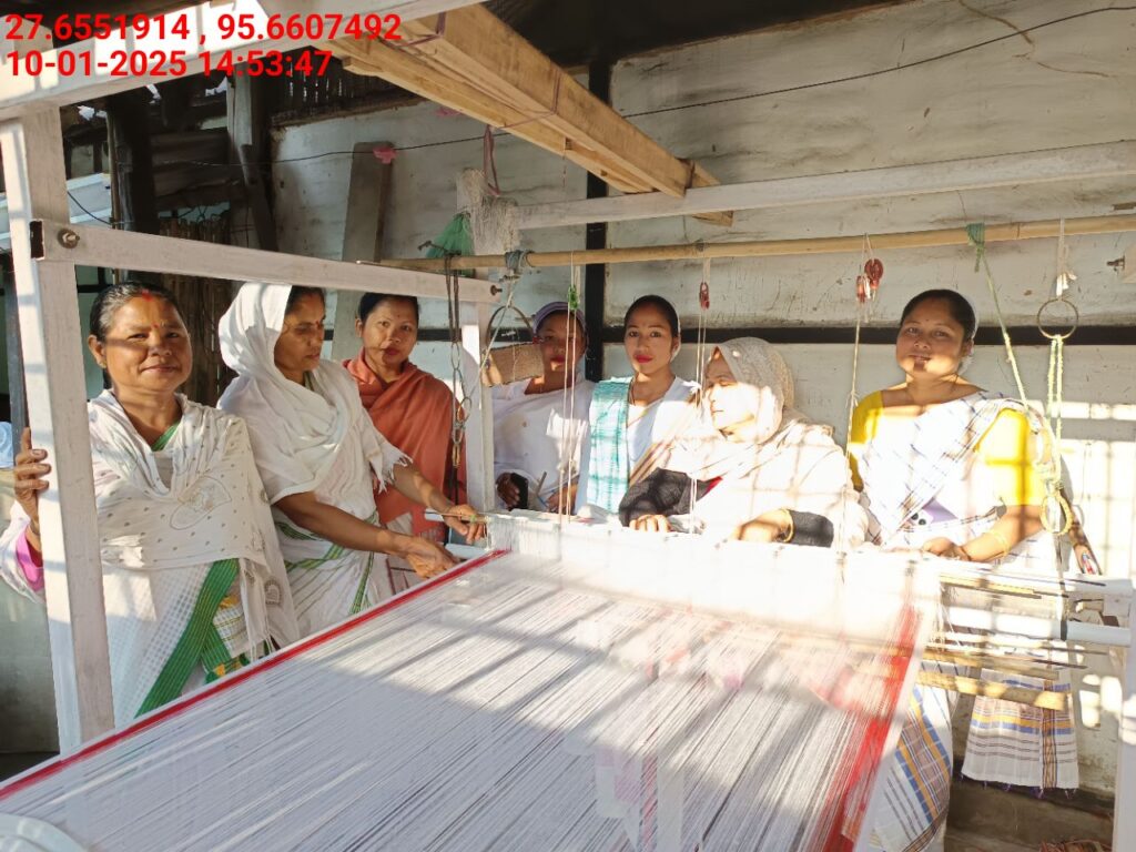 Handloom Weaver (Frame Loom) training at IIE Incubation Centre, Kakopothar, batch 25424, 10-01-2025