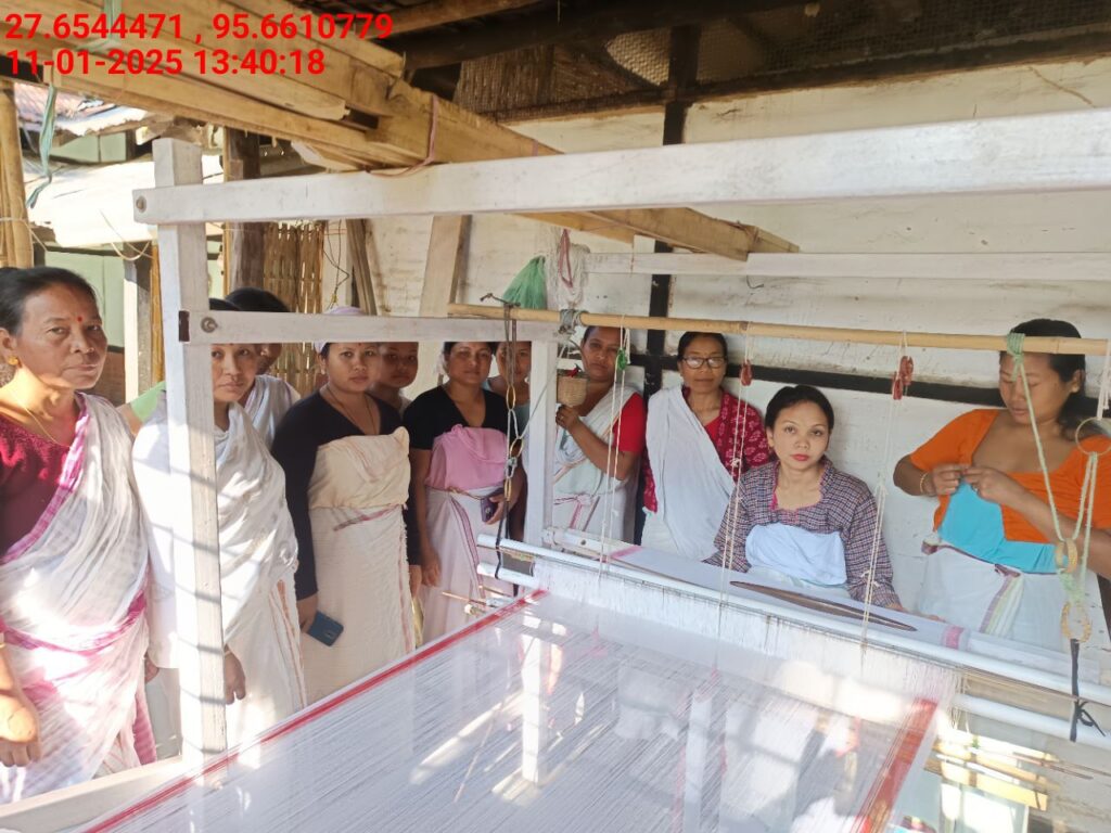 Handloom Weaver (Frame Loom) training at IIE Incubation Centre, Kakopothar, batch 25424, 11-01-2025