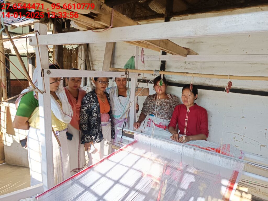 Handloom Weaver (Frame Loom) training at IIE Incubation Centre, Kakopothar, batch 25424, 14-01-2025