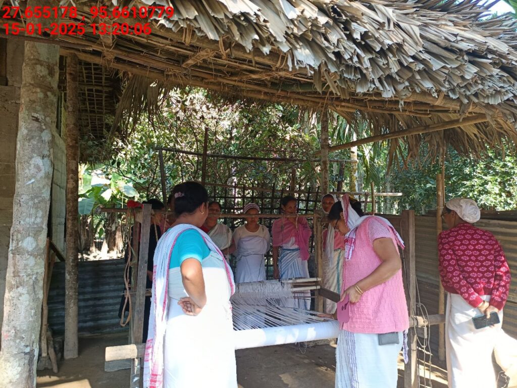 Handloom Weaver (Frame Loom) training at IIE Incubation Centre, Kakopothar, batch 25424, 15-01-2025