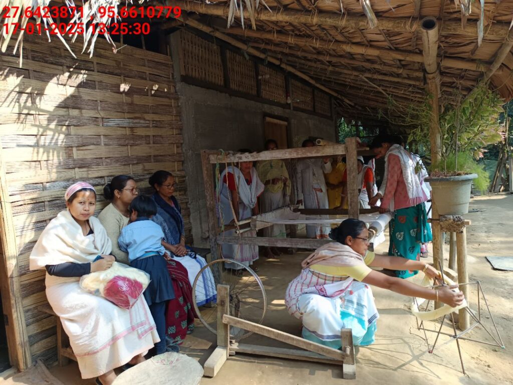 Handloom Weaver (Frame Loom) training at IIE Incubation Centre, Kakopothar, batch 25424, 17-01-2025