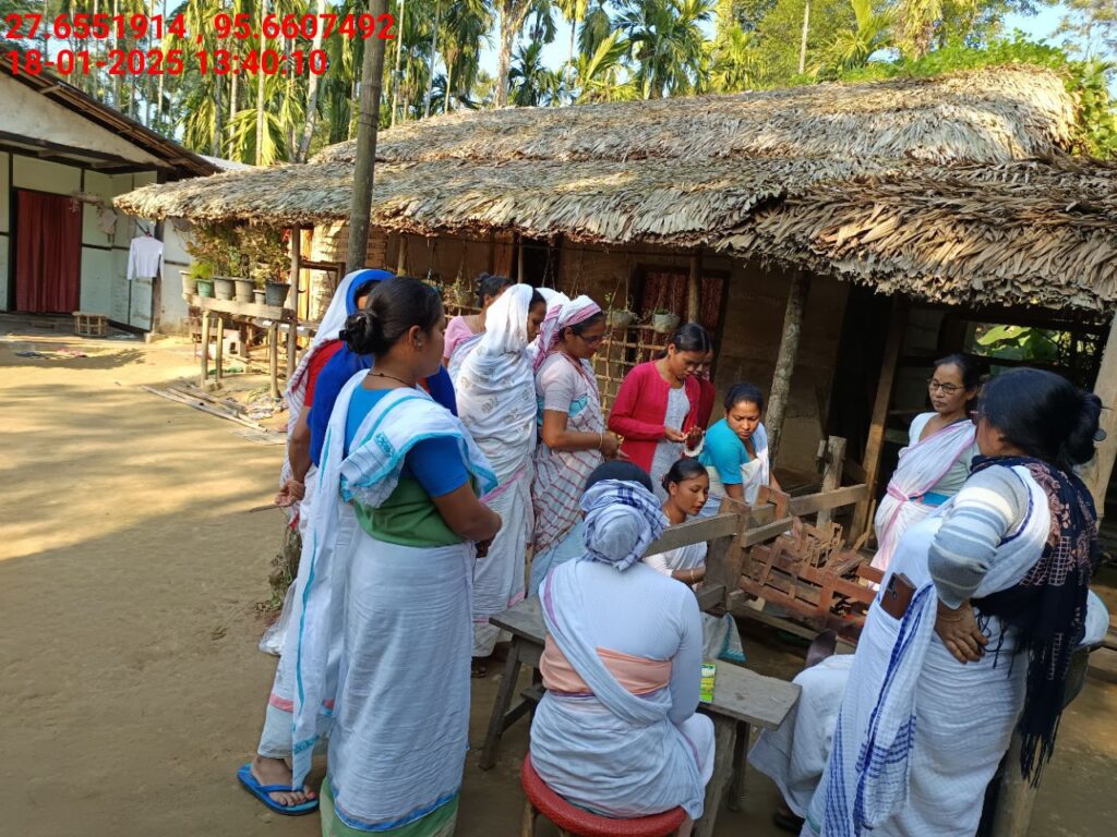 Handloom Weaver (Frame Loom) training at IIE Incubation Centre, Kakopothar, batch 25424, 18-01-2025