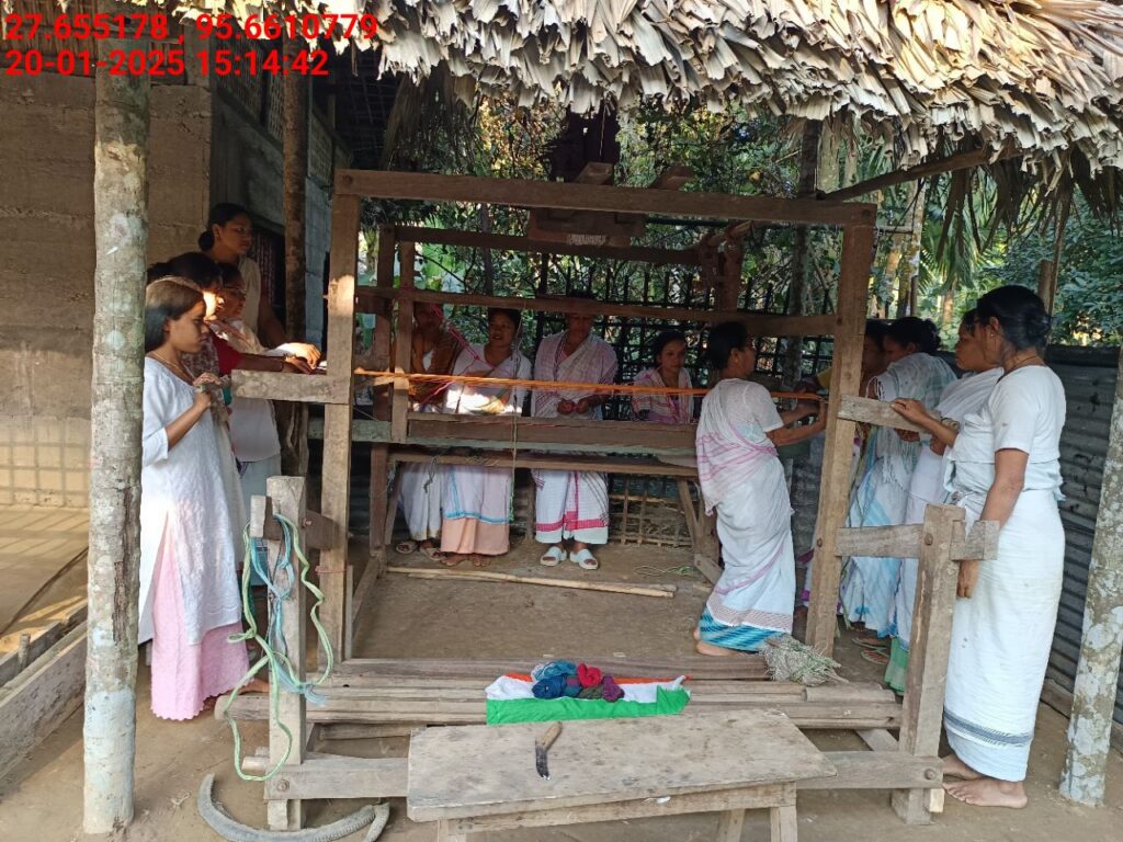 Handloom Weaver (Frame Loom) training at IIE Incubation Centre, Kakopothar, batch 25424, 20-01-2025