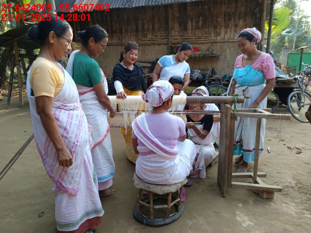 Handloom Weaver (Frame Loom) training at IIE Incubation Centre, Kakopothar, batch 25424, 21-01-2025