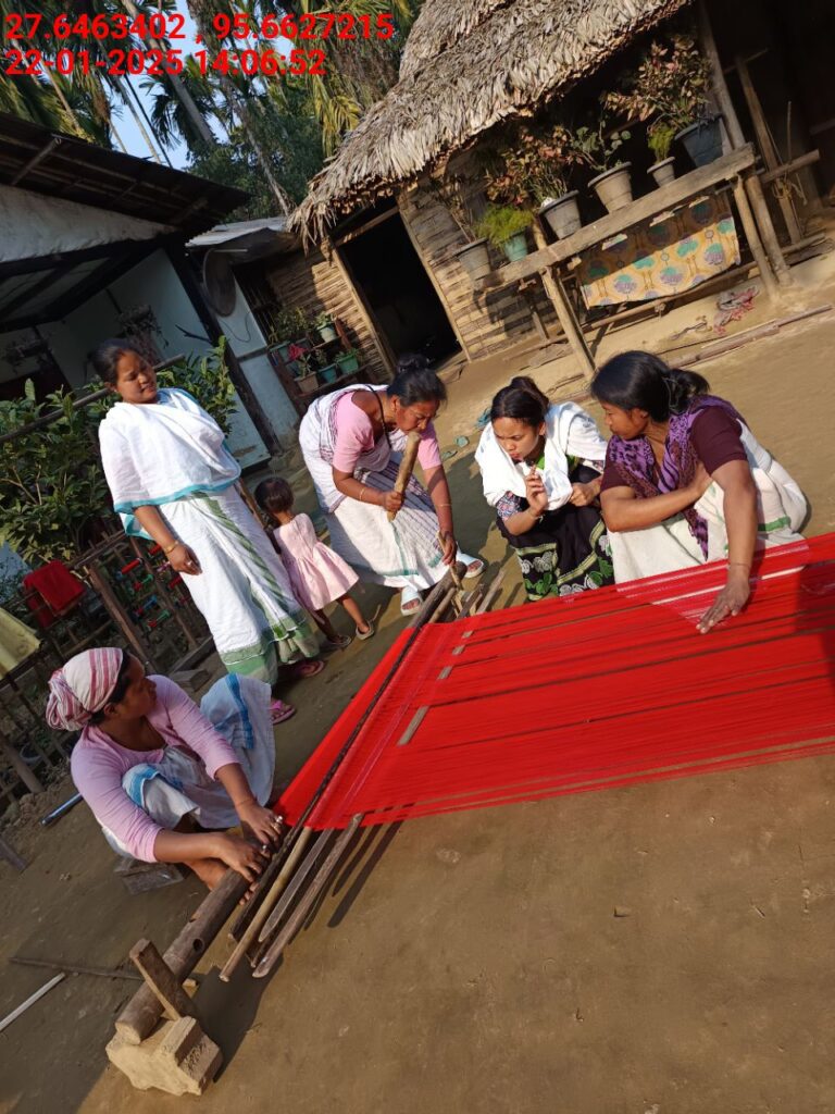 Handloom Weaver (Frame Loom) training at IIE Incubation Centre, Kakopothar, batch 25424, 22-01-2025