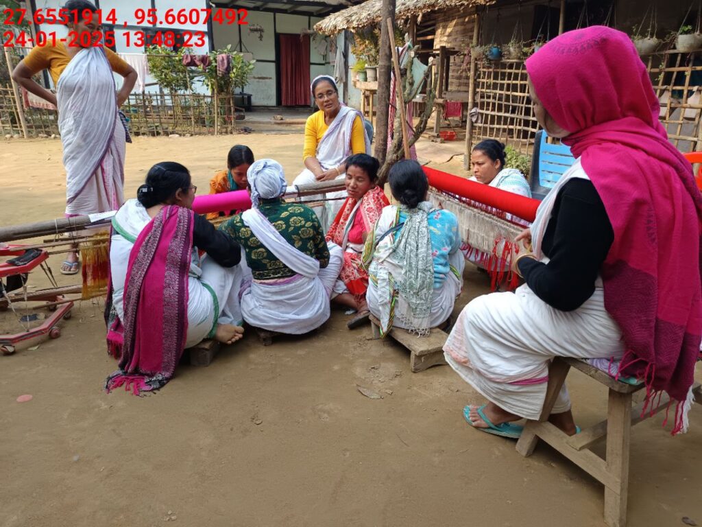 Handloom Weaver (Frame Loom) training at IIE Incubation Centre, Kakopothar, batch 25424, 24-01-2025