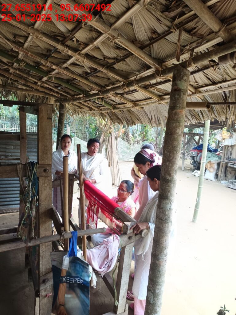 Handloom Weaver (Frame Loom) training at IIE Incubation Centre, Kakopothar, batch 25424, 25-01-2025